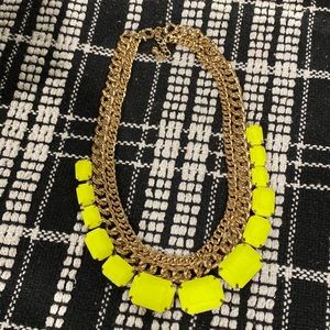 Neon/ Gold Tone Necklace